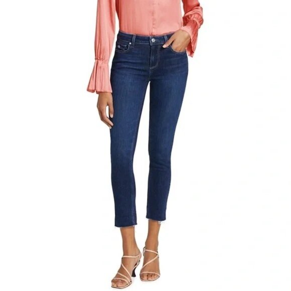 Paige Skyline Skinny Cropped Jeans – Size 28 - Picture 1 of 11